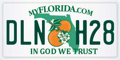 FL license plate DLNH28