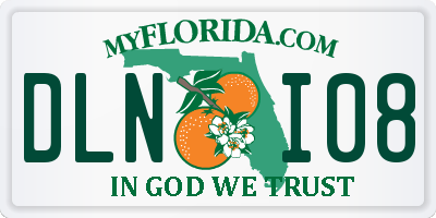 FL license plate DLNI08