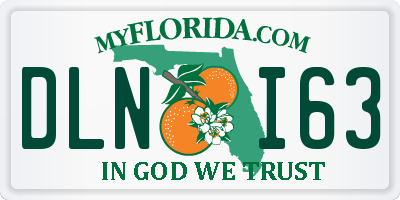 FL license plate DLNI63