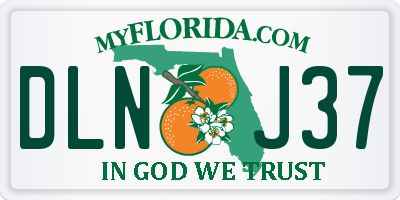 FL license plate DLNJ37