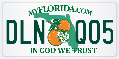 FL license plate DLNQ05