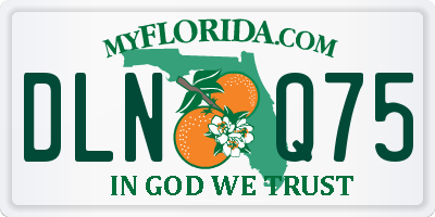 FL license plate DLNQ75