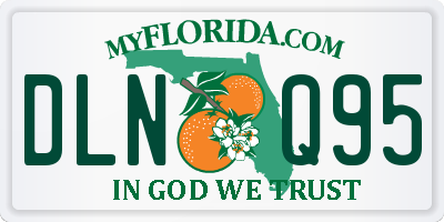 FL license plate DLNQ95