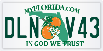 FL license plate DLNV43