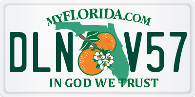 FL license plate DLNV57