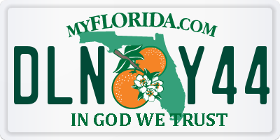 FL license plate DLNY44