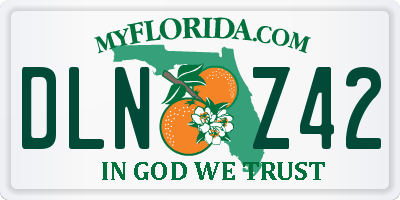 FL license plate DLNZ42