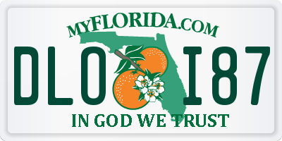 FL license plate DLOI87
