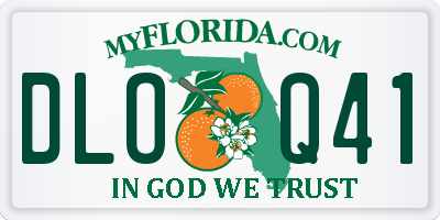 FL license plate DLOQ41