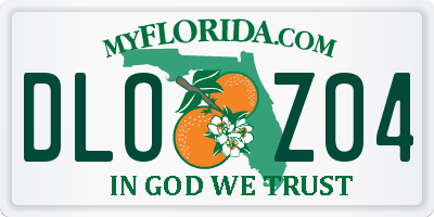 FL license plate DLOZ04