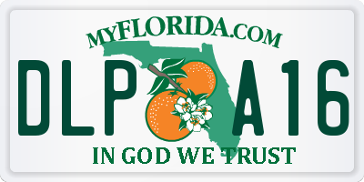 FL license plate DLPA16