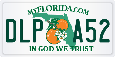 FL license plate DLPA52