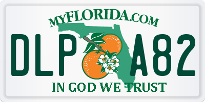 FL license plate DLPA82