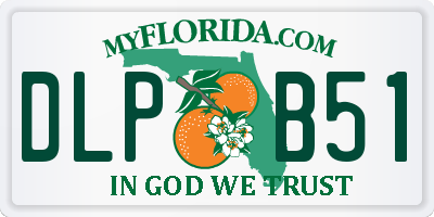 FL license plate DLPB51