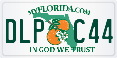 FL license plate DLPC44