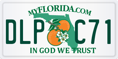 FL license plate DLPC71