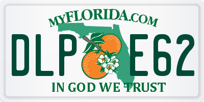 FL license plate DLPE62
