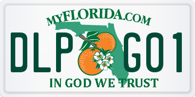 FL license plate DLPG01