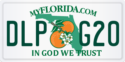 FL license plate DLPG20