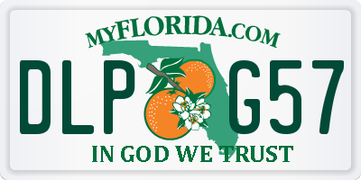 FL license plate DLPG57