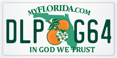FL license plate DLPG64