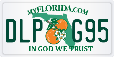FL license plate DLPG95