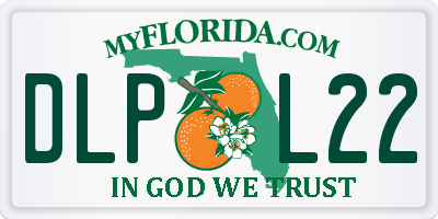 FL license plate DLPL22