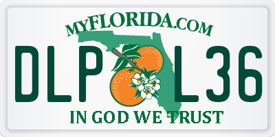 FL license plate DLPL36