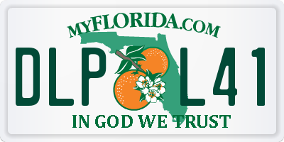 FL license plate DLPL41