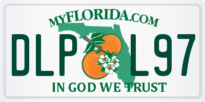 FL license plate DLPL97