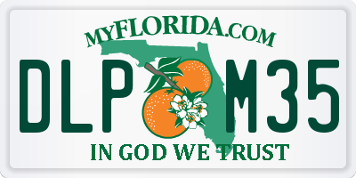 FL license plate DLPM35