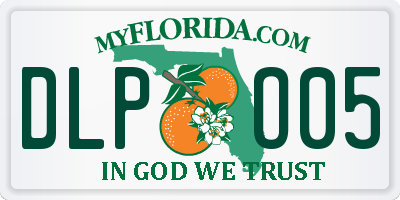FL license plate DLPO05