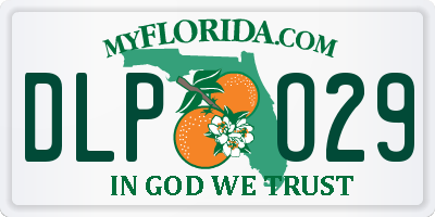 FL license plate DLPO29