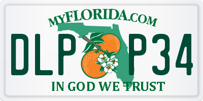 FL license plate DLPP34