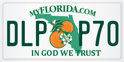 FL license plate DLPP70