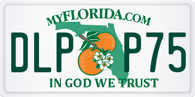 FL license plate DLPP75