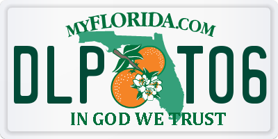 FL license plate DLPT06