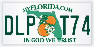 FL license plate DLPT74