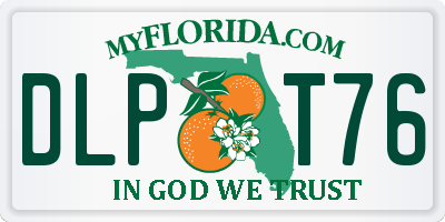FL license plate DLPT76
