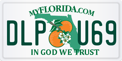FL license plate DLPU69