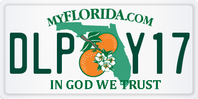 FL license plate DLPY17