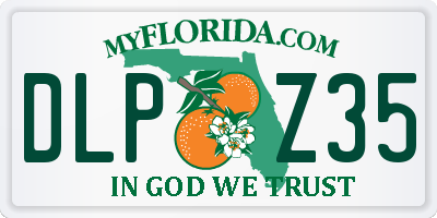 FL license plate DLPZ35
