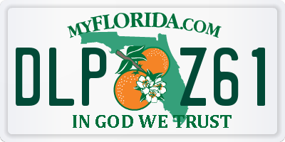 FL license plate DLPZ61