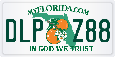 FL license plate DLPZ88