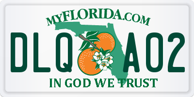 FL license plate DLQA02