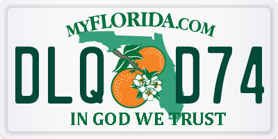 FL license plate DLQD74