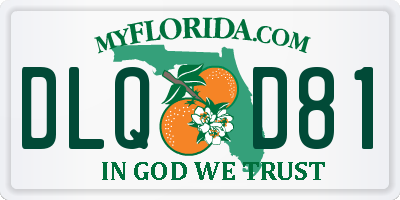 FL license plate DLQD81