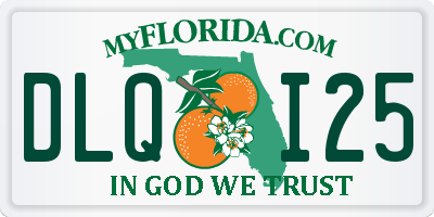 FL license plate DLQI25