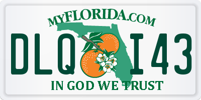 FL license plate DLQI43