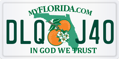 FL license plate DLQJ40